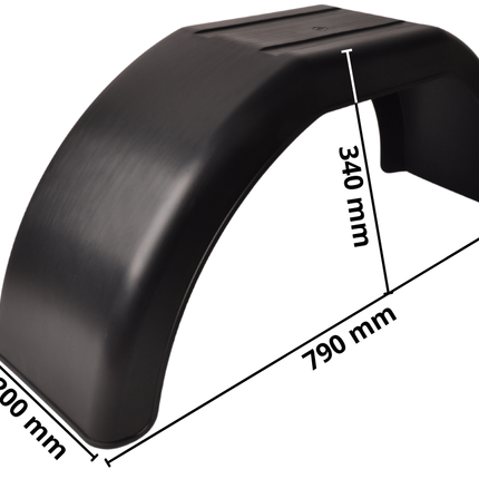 Cantonal Garde boue 13/14/15 pouces 790x200x340 mm