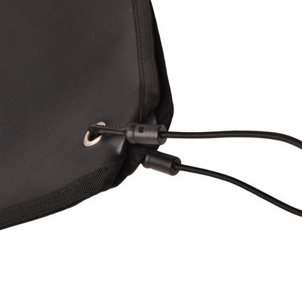 Cantonal Housse de timon noire 87x55 cm – matériau PU – avec élastique