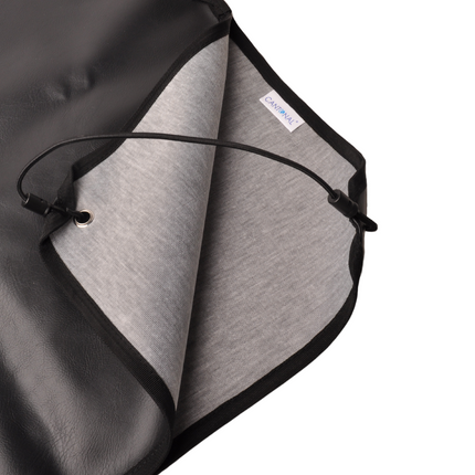 Cantonal Housse de timon noire 87x55 cm – matériau PU – avec élastique