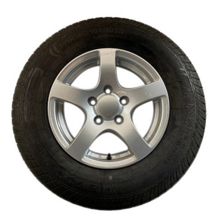 Cantonal jante de remorque 14 pouces - 5.5Jx14 - entraxe : 5x112 - capacité de charge : 900 kg - diamètre de moyeu : 67 mm - ET30 - argenté