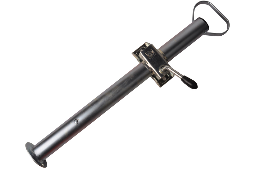 Cantonal Jeu complet avec pied de support en acier et pince - diamètre du tube 48 mm - matériel de montage inclus