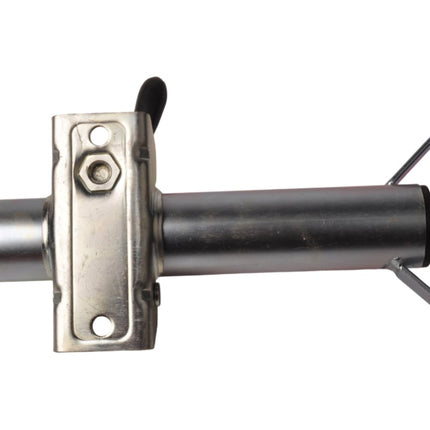 Cantonal Jeu complet avec pied de support en acier et pince - diamètre du tube 48 mm - matériel de montage inclus