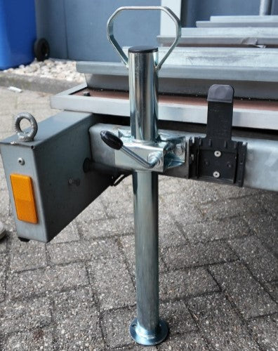 Cantonal Jeu complet avec pied de support en acier et pince - diamètre du tube 48 mm - matériel de montage inclus