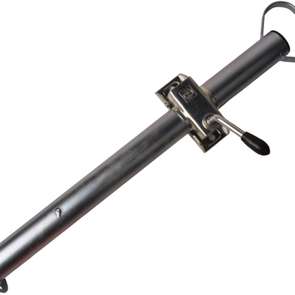 Cantonal Jeu complet avec pied de support en acier et pince - diamètre du tube 48 mm - matériel de montage inclus