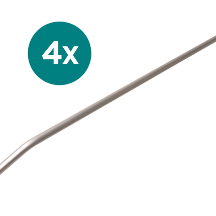 Cantonal Jeu de 4 arceaux de bâche réglables en aluminium - 135-215 cm