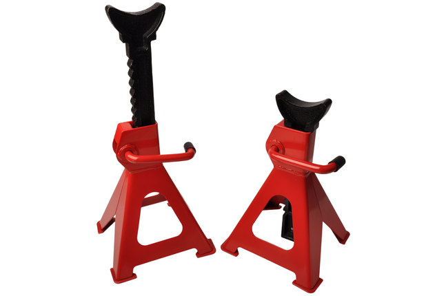 Cantonal Jeu de béquilles d'essieu 2 pièces - capacité de charge totale 3000 kg - 295-425 mm