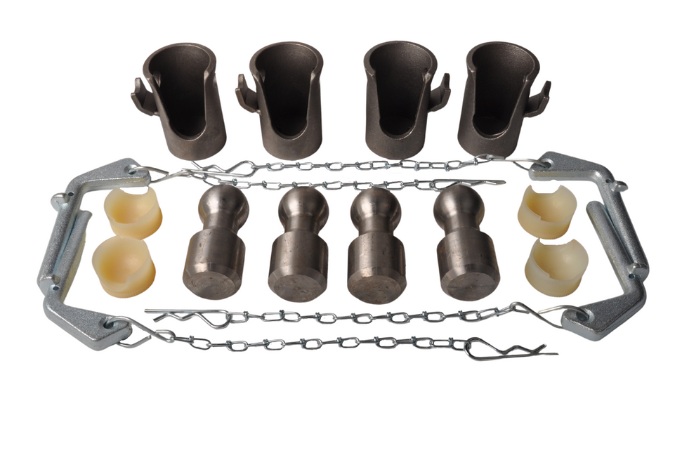 Cantonal Jeu de charnières de basculement pour benne à 3 côtés