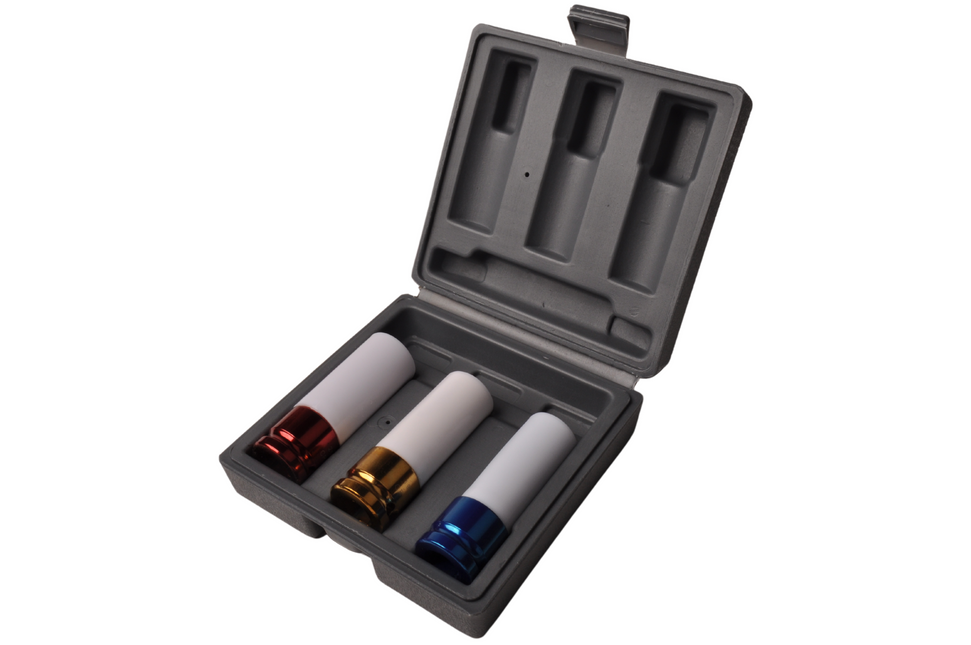 Cantonal Jeu de clés à douilles 3 pièces 17/19/21 mm convient pour les roues en alliage léger
