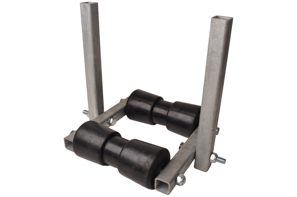 Cantonal Jeu de rouleaux de quille basculant - 183x85mm - manchon 30x30 mm - 2 pièces