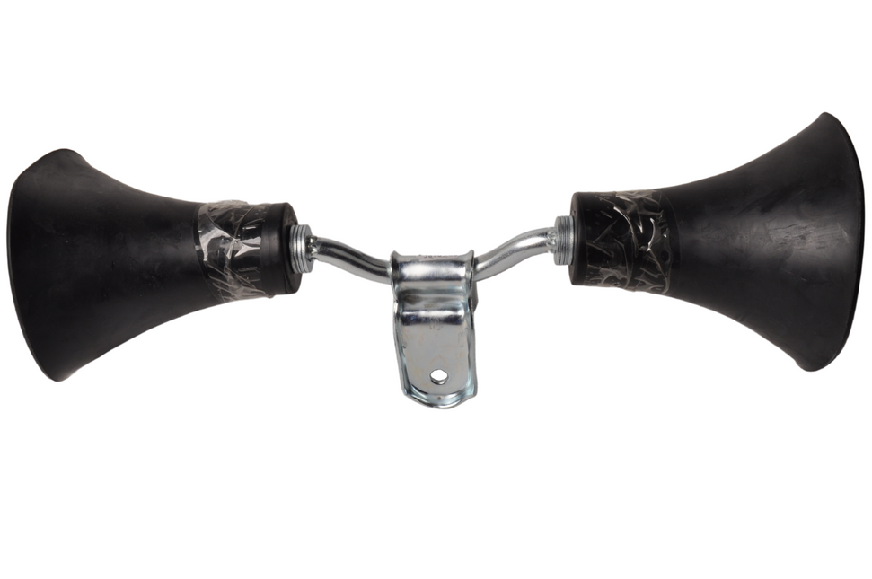 Cantonal Jeu de roulettes de trompette - noir - pour annexe - 400x140 mm