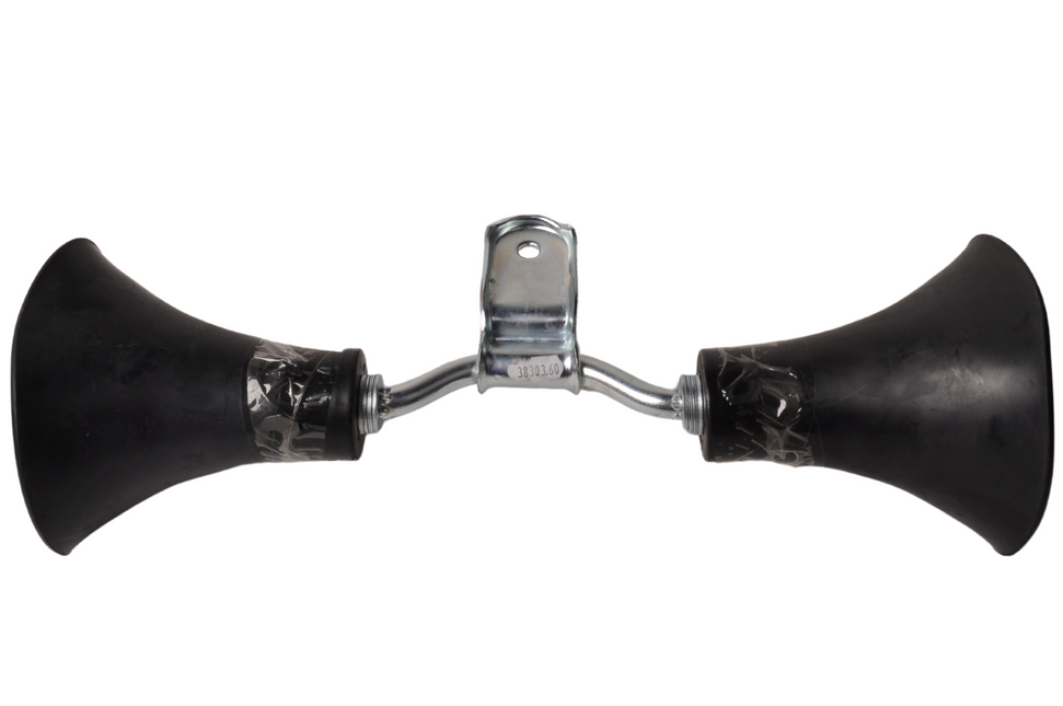 Cantonal Jeu de roulettes de trompette - noir - pour annexe - 400x140 mm