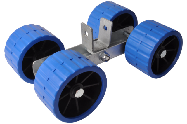 Cantonal Jeu de roulettes sur bloc basculant 30 mm - 4 Diabolos - bleu