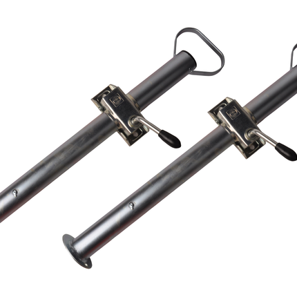 Cantonal Kit complet de béquilles en acier 48 mm - avec colliers et matériel de fixation