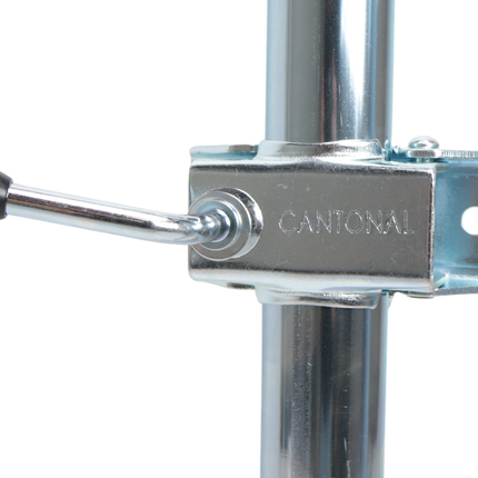Cantonal Kit complet de béquilles en acier 48 mm - avec colliers et matériel de fixation
