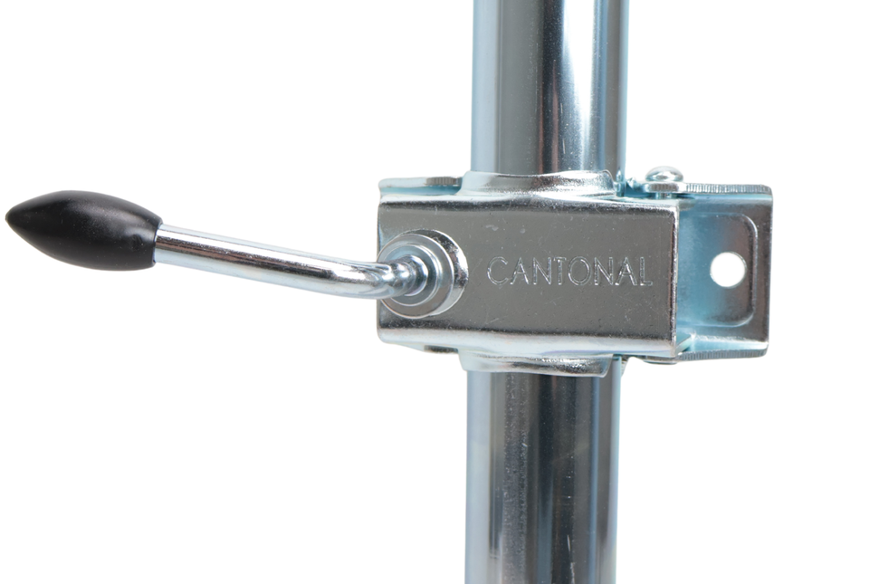 Cantonal Kit complet de béquilles en acier 48 mm - avec colliers et matériel de fixation
