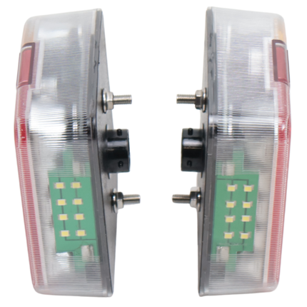 Cantonal Kit de feux arrière de remorque - Cantonal LED - 4 fonctions - 105x98x35 mm - connecteur 5 broches baïonnette