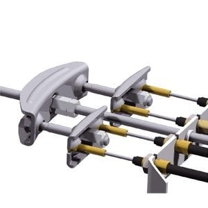 Cantonal Kit de freinage essieu tandem M10 2 mtr longueur tige filetée complète
