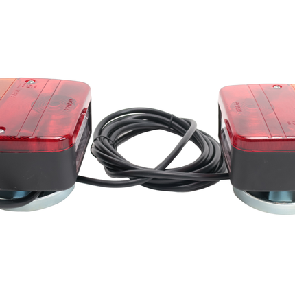 Cantonal Kit d'éclairage avec aimants avec câble principal de 12 mètres - idéal pour les remorques bateaux