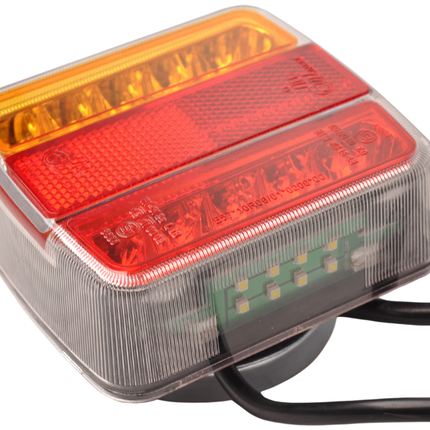 Cantonal Kit d'éclairage LED avec aimants avec 7,5 mètres de câble principal - 7 broches - idéal pour les remorques bateaux