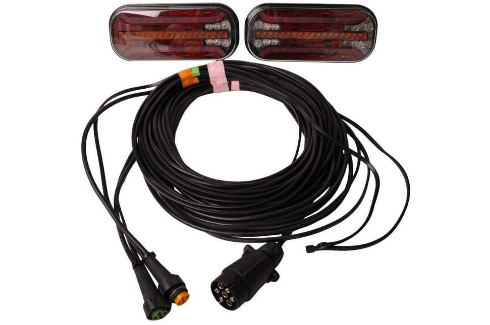 Cantonal Kit d’éclairage LED - Fristom FT-230 - 7 mètres - 7 broches - incl. 4 m de dérivations & clignotants dynamiques