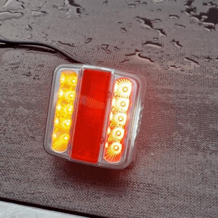 Cantonal Kit d’éclairage LED magnétique - 12 mètres de câble principal - 7 broches - idéal pour les remorques bateaux