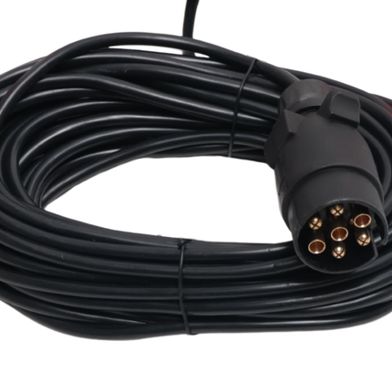 Cantonal Kit d’éclairage LED magnétique - 12 mètres de câble principal - 7 broches - idéal pour les remorques bateaux