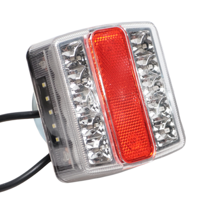 Cantonal Kit d’éclairage LED magnétique - 12 mètres de câble principal - 7 broches - idéal pour les remorques bateaux
