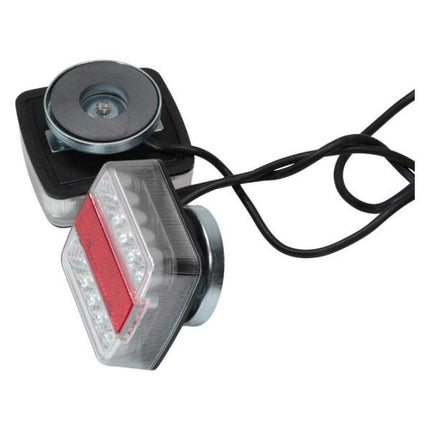 Cantonal Kit d'éclairage LED sur aimants avec 12 mètres de câble principal - 7 broches - idéal pour les remorques bateaux