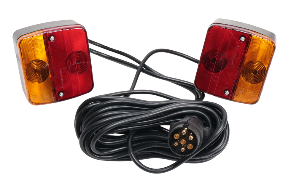 Cantonal Kit d’éclairage magnétique - 7,5 mètres - 7 broches - idéal pour les remorques bateau