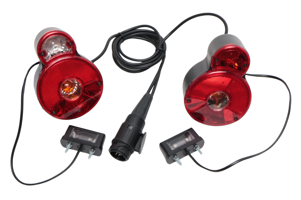 Cantonal Kit d'éclairage - Twinny Load porte-vélos - 13 broches - avec éclairage de plaque d'immatriculation