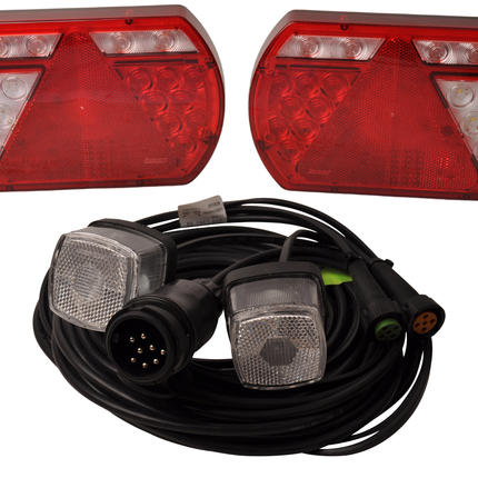 Cantonal Kit LED Lucidity - 13 broches - incluant l'éclairage de balisage  & résistances intégrées - choisissez le câble principal souhaité