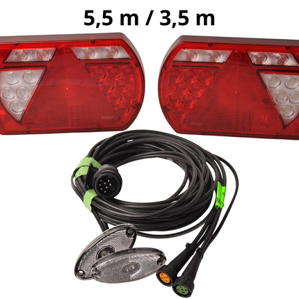 Cantonal Kit LED Lucidity - 13 broches - incluant l'éclairage de balisage  & résistances intégrées - choisissez le câble principal souhaité
