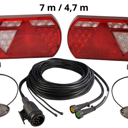 Cantonal Kit LED Lucidity - 13 broches - incluant l'éclairage de balisage  & résistances intégrées - choisissez le câble principal souhaité