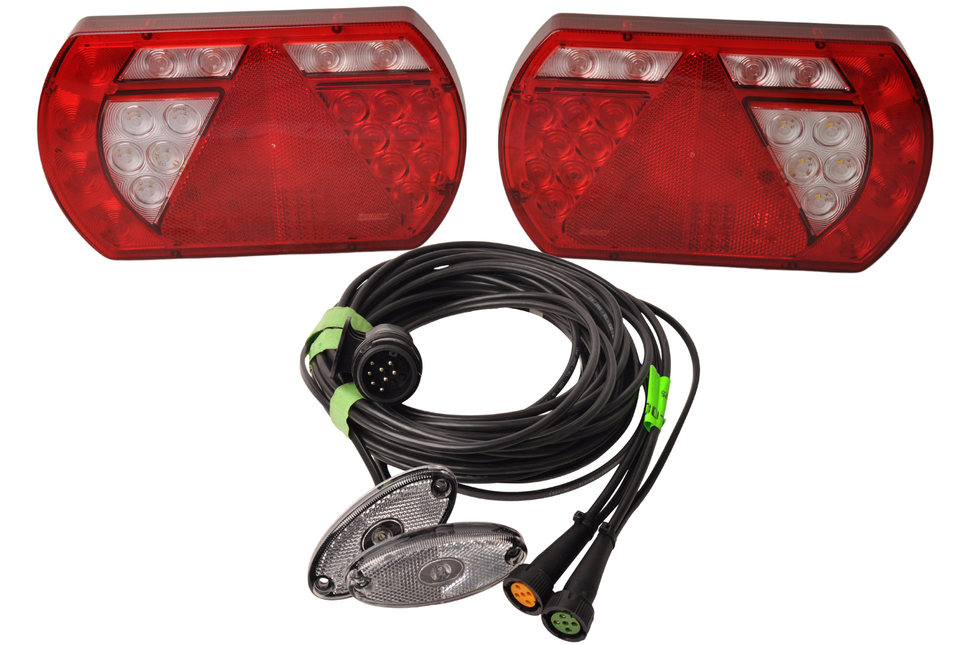 Cantonal Kit LED Lucidity - 13 broches - incluant l'éclairage de balisage  & résistances intégrées - choisissez le câble principal souhaité