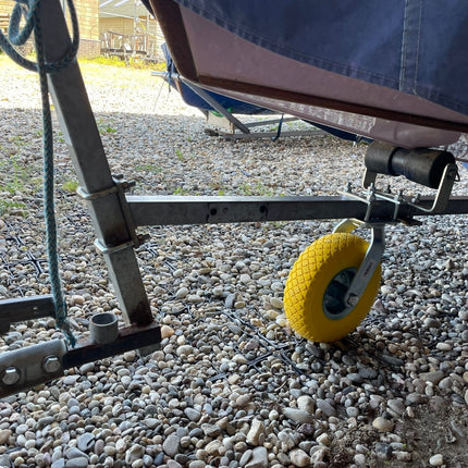 Cantonal Kit roue pivotante et roue jockey - incluant matériel de montage - capacité de charge de 80 kg