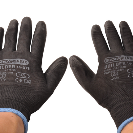 Cantonal Lot de 12 gants de préhension PU-Flex avec dos aéré