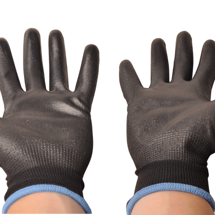 Cantonal Lot de 12 gants de préhension PU-Flex avec dos aéré