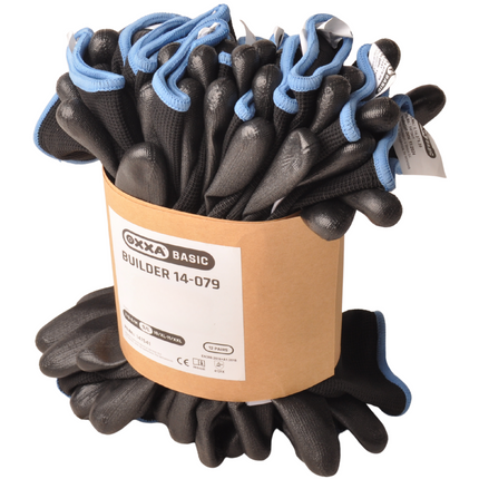 Cantonal Lot de 12 gants de préhension PU-Flex avec dos aéré