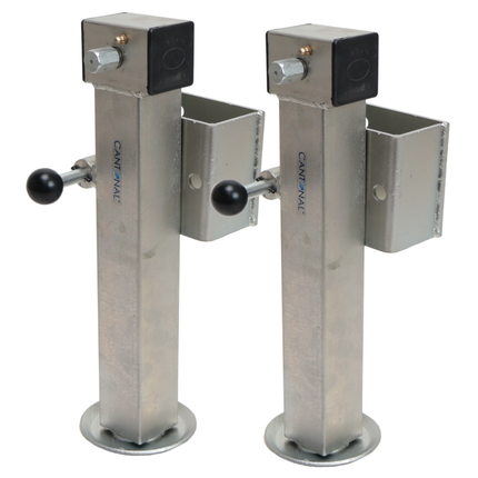 Cantonal Lot de 2 béquilles Cantonal pivotantes et basculantes 1300 kg