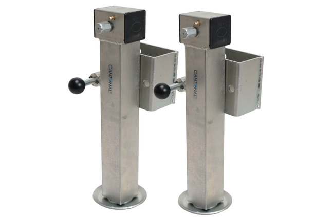 Cantonal Lot de 2 béquilles Cantonal pivotantes et basculantes 1300 kg