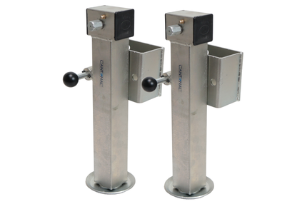 Cantonal Lot de 2 béquilles Cantonal pivotantes et basculantes 1300 kg