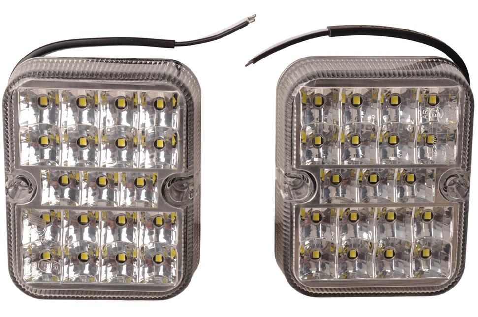 Cantonal Lot de 2 feux de recul à LED - 100x80x28 mm - LED