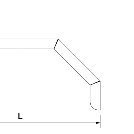 Cantonal Lot de 2 Garde boue -  830x240x310 mm