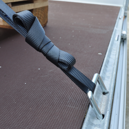 Cantonal Lot de 2 sangles d'arrimage - 500x2,5 cm - noir - charge de rupture 750 kg