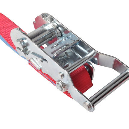 Cantonal Lot de 2 sangles d'arrimage - 700x2,5 cm - rot - charge de rupture 750 kg