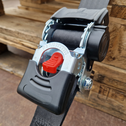 Cantonal Lot de 2 sangles d'arrimage automatique - 180x5 cm - charge de rupture 1500 kg - avec crochets en S et clips de sécurité