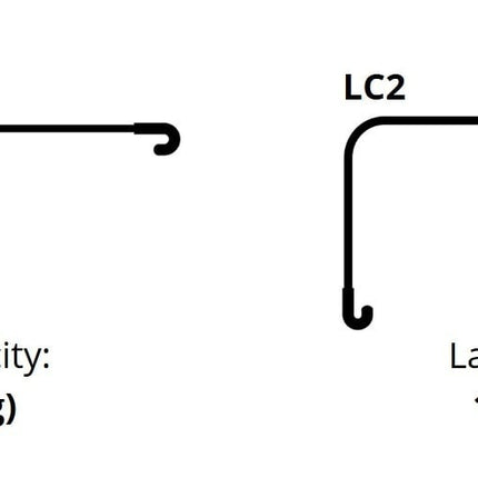 Cantonal Lot de 2 sangles d'arrimage automatique - 180x5 cm - charge de rupture 1500 kg - avec crochets en S et clips de sécurité