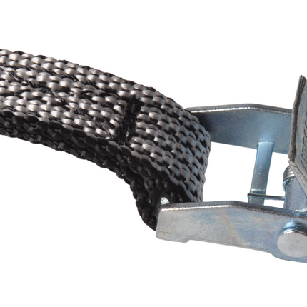 Cantonal Lot de 4 sangles d'arrimage - 80x1,6 cm - gris - charge de rupture 150 kg