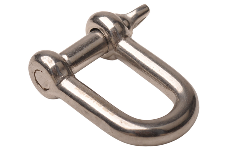 Cantonal Manille D 10 mm en acier inoxydable 316