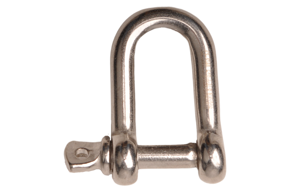 Cantonal Manille D 8 mm en acier inoxydable 316